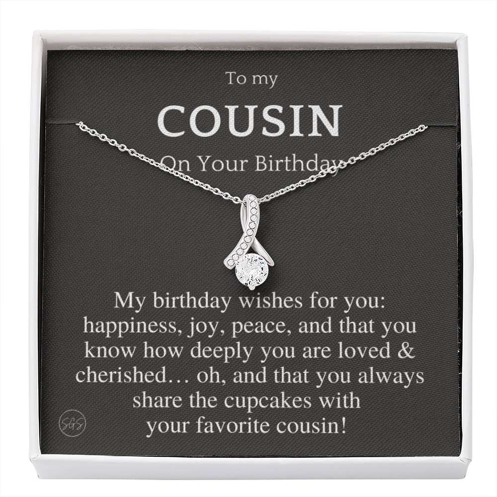 Gift for Cousin | Cousin Crew Necklace, Cousins and Best Friends, I Miss You Present, Gift for Birthday, Graduation, Thinking of You 2420B