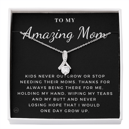 Gift for Mom | For An Incredible Mom, Mother's Day Necklace, From Daughter, From Son, Thank You Mom, Birthday Gift, Christmas Gift 1112dBA