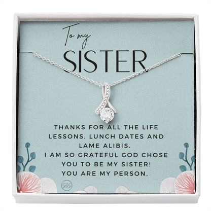 Gift for My Sister | You Are My Person, Thank You, Birthday, Sisters, Wedding, Christmas Gift to Sister From Sister, Sister-in-Law 1113eBA