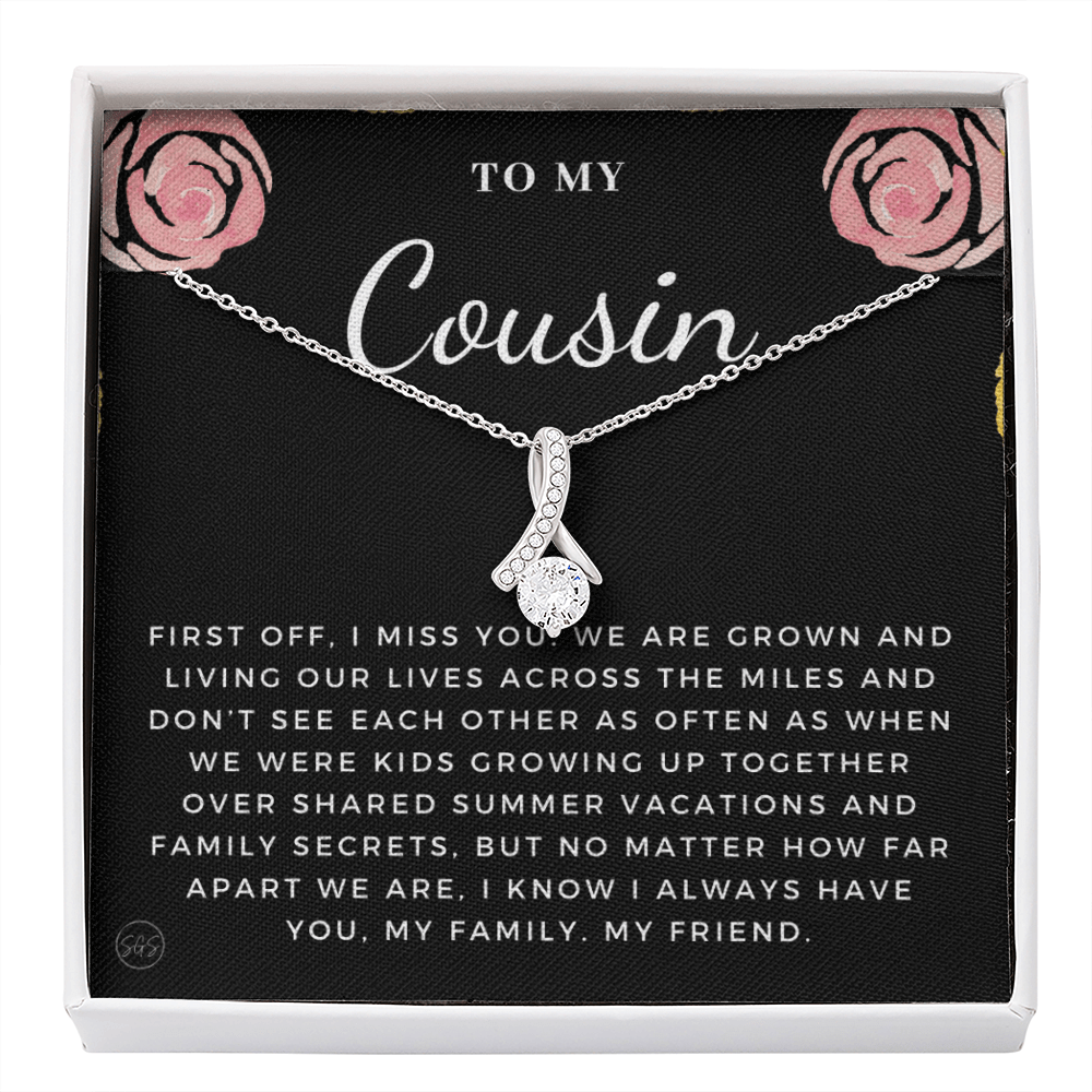 Gift for Cousin | Cousin Crew Necklace, Cousins and Best Friends, I Miss You Present, Gift for Birthday, Graduation, Thinking of You 2403B