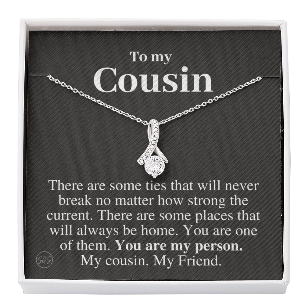 Gift for Cousin | Cousin Crew Necklace, Cousins and Best Friends, I Miss You Present, Gift for Birthday, Graduation, Thinking of You 2413B