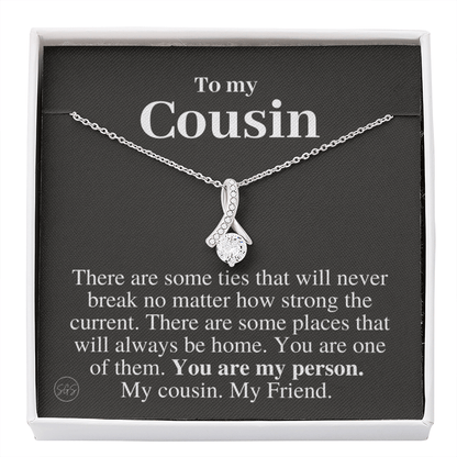Gift for Cousin | Cousin Crew Necklace, Cousins and Best Friends, I Miss You Present, Gift for Birthday, Graduation, Thinking of You 2413B