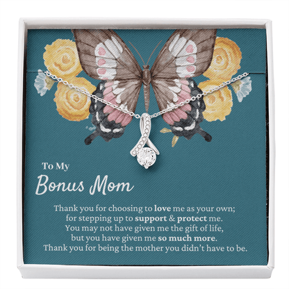 Bonus Mom Gift | Mother's Day Present, Butterfly Necklace, Stepped Up Mom, Meaningful Stepmom Gift, Unbiological Mom Gift, Birthday Idea