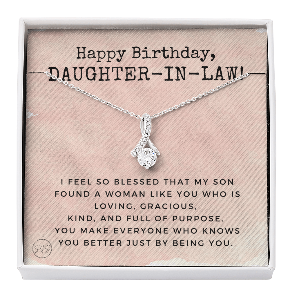Daughter in Law Gift | Future DIL, Bonus Daughter, From Mother in Law, Father in Law, In Laws, For the Bride, Son's Wife, Fiance 1012DILhbbA