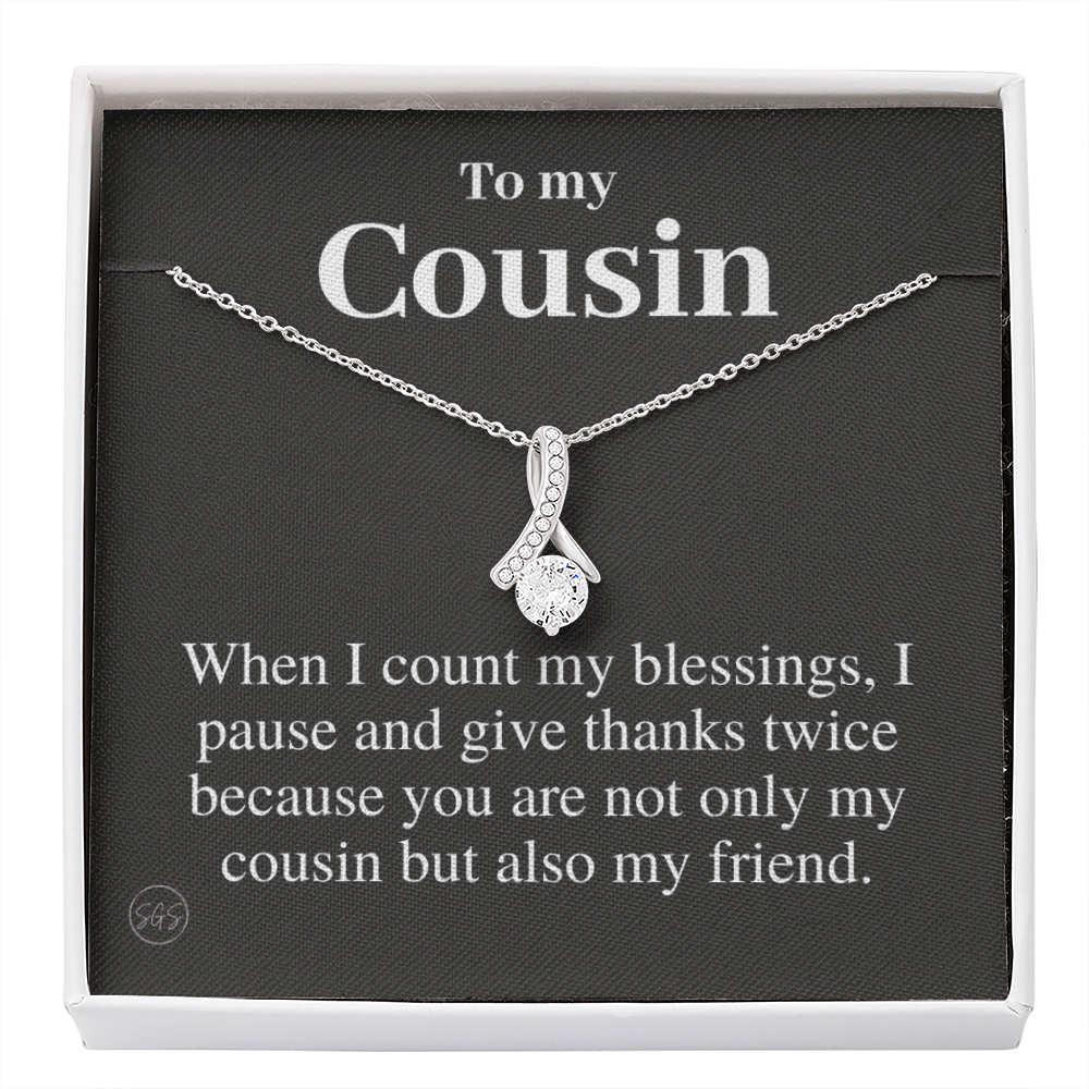 Gift for Cousin | Cousin Crew Necklace, Cousins and Best Friends, I Miss You Present, Gift for Birthday, Graduation, Thinking of You 2409B