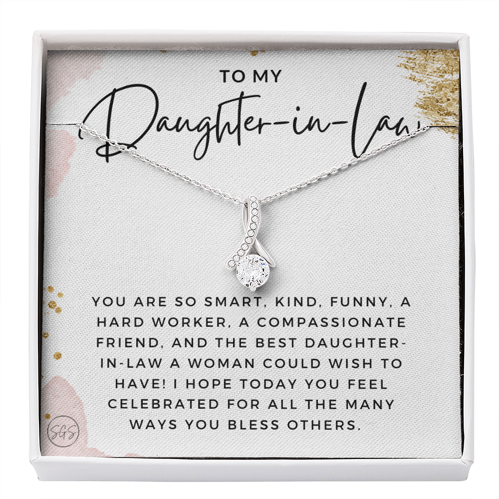 Daughter in Law Gift | Future DIL, Bonus Daughter, From Mother in Law, Father in Law, In Laws, For the Bride, Son's Wife, Fiance 1012DILbbA