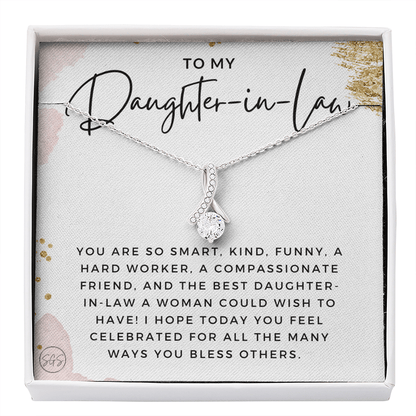 Daughter in Law Gift | Future DIL, Bonus Daughter, From Mother in Law, Father in Law, In Laws, For the Bride, Son's Wife, Fiance 1012DILbbA