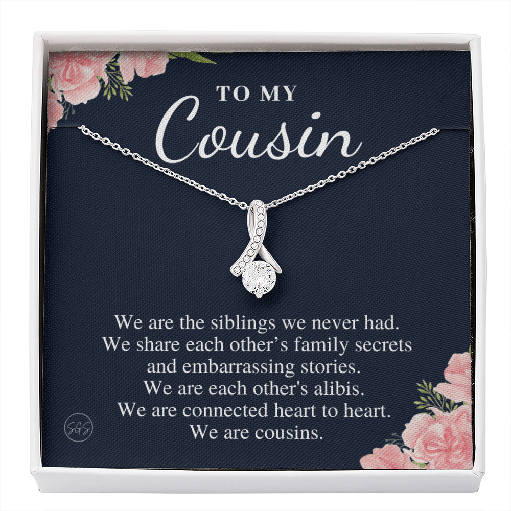Gift for Cousin | Cousin Crew Necklace, Cousins and Best Friends, I Miss You Present, Gift for Birthday, Graduation, Thinking of You 2418B