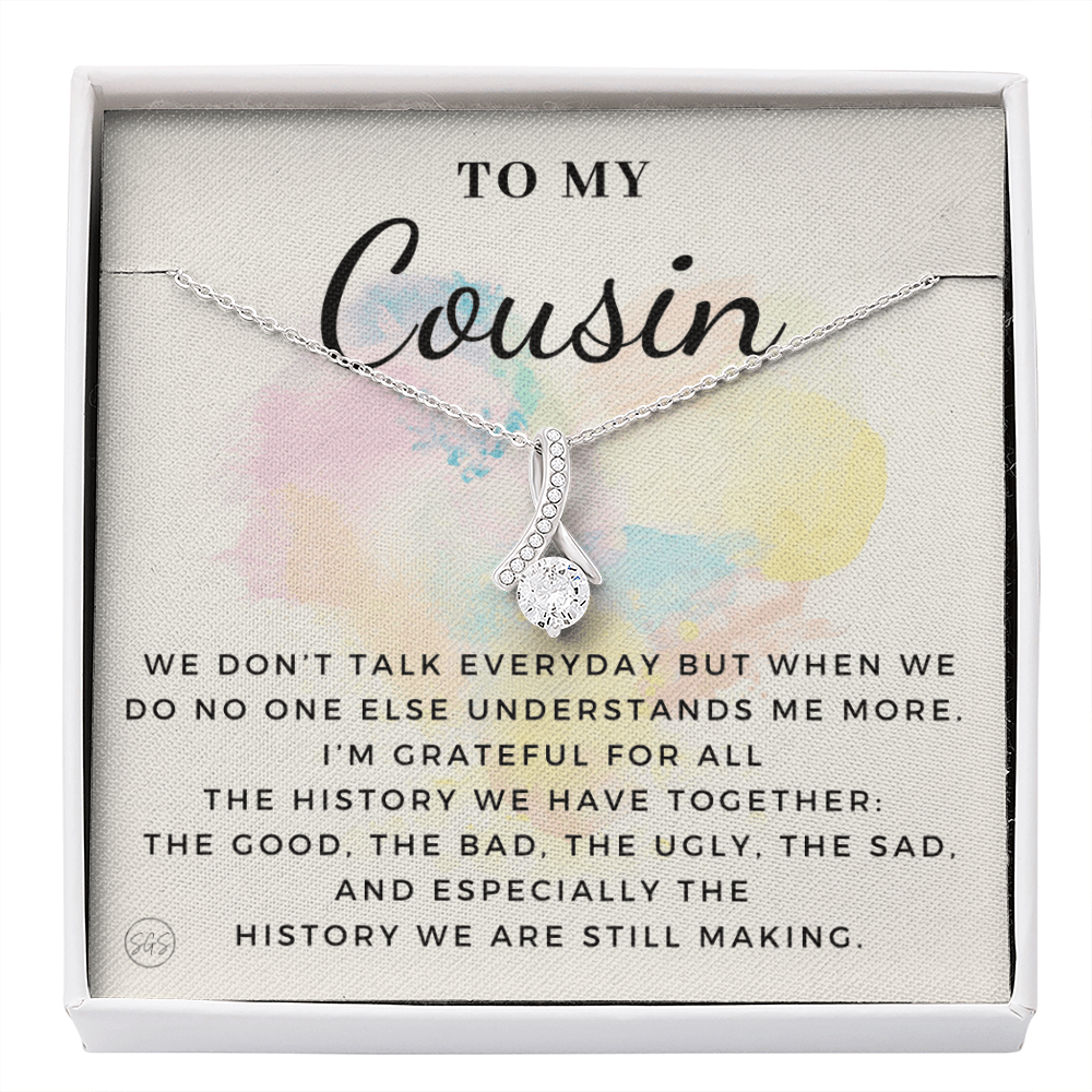 Gift for Cousin | Cousin Crew Necklace, Cousins and Best Friends, I Miss You Present, Gift for Birthday, Graduation, Thinking of You 2410B