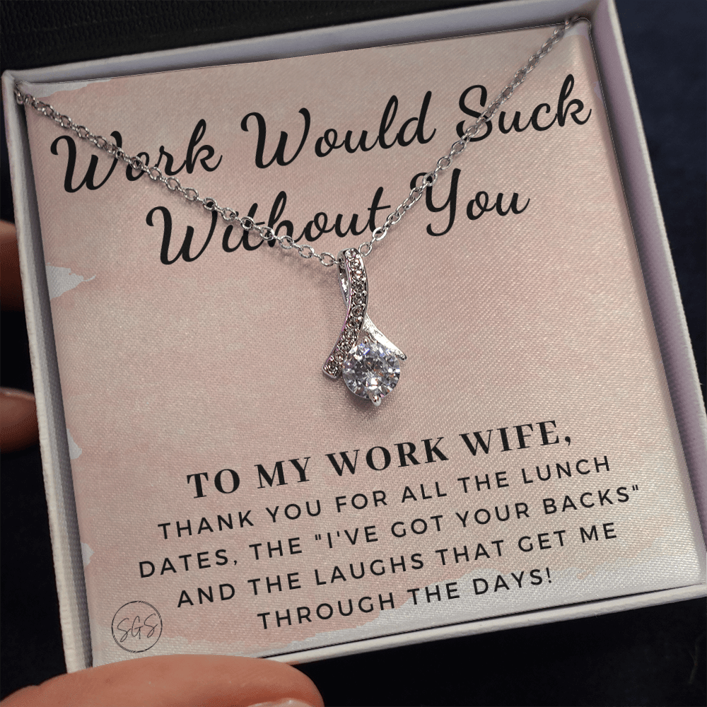 Work Wife Gift | Best Friend at the Office, Christmas, Favorite Co-Worker, Work, Job Anniversary, Employee, Boss, Small Business, Thank You, Bestie Funny 1029wdBA