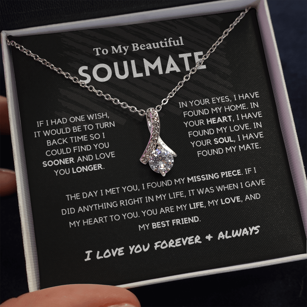 Soulmate - Missing Piece - Alluring Beauty | Romantic Gift for Wife, Fiancé, Girlfriend - Anniversary Gift, Valentine's Day Present