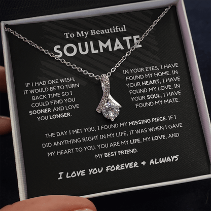 Soulmate - Missing Piece - Alluring Beauty | Romantic Gift for Wife, Fiancé, Girlfriend - Anniversary Gift, Valentine's Day Present
