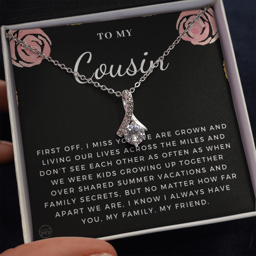 Gift for Cousin | Cousin Crew Necklace, Cousins and Best Friends, I Miss You Present, Gift for Birthday, Graduation, Thinking of You 2403B