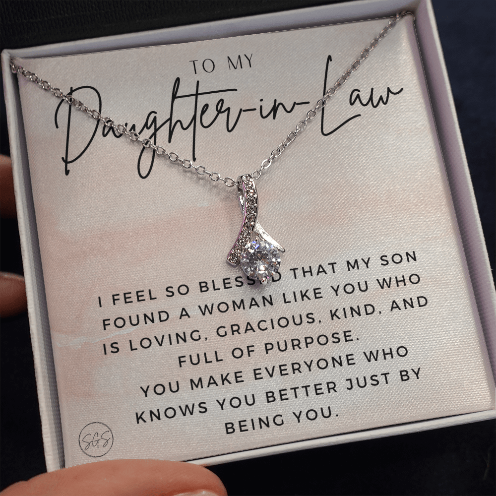Daughter in Law Gift | Future DIL, Bonus Daughter, From Mother in Law, Father in Law, In Laws, For the Bride, Son's Wife, Fiance 1012DILabA