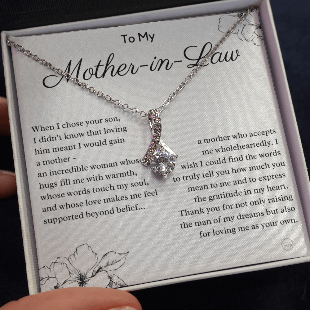 Personalized Knot Necklace for Your Mother-in-law | Mother's Day Gift, From Daughter-in-Law, Mother in Love MIL2b