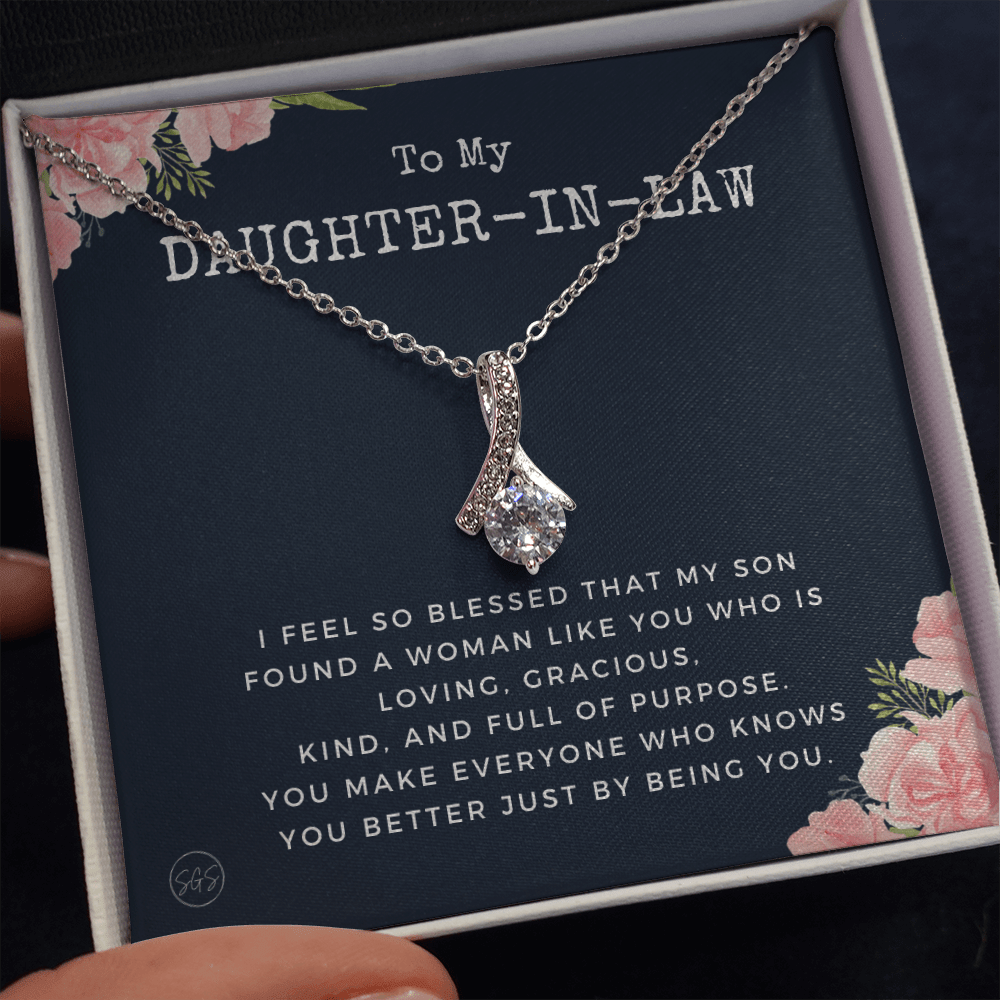Daughter in Law Gift | Future DIL, Bonus Daughter, From Mother in Law, Father in Law, In Laws, For the Bride, Son's Wife, Fiance 1012DILdbA