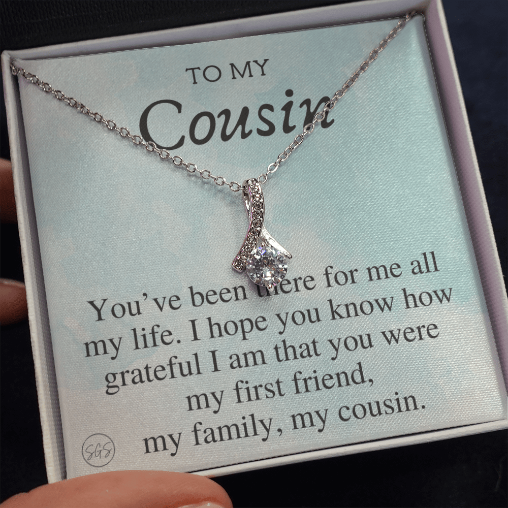 Gift for Cousin | Cousin Crew Necklace, Cousins and Best Friends, I Miss You Present, Gift for Birthday, Graduation, Thinking of You 2406B