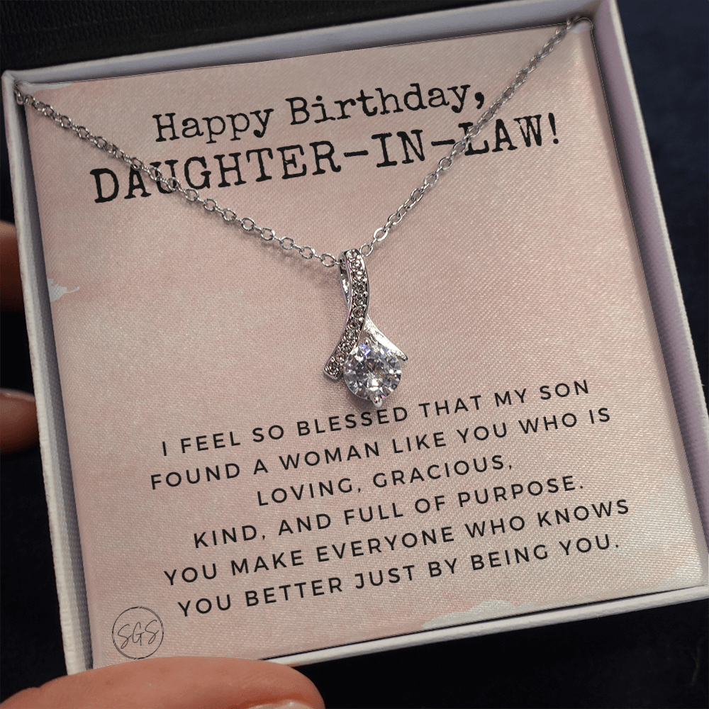 Daughter in Law Gift | Future DIL, Bonus Daughter, From Mother in Law, Father in Law, In Laws, For the Bride, Son's Wife, Fiance 1012DILhbbA