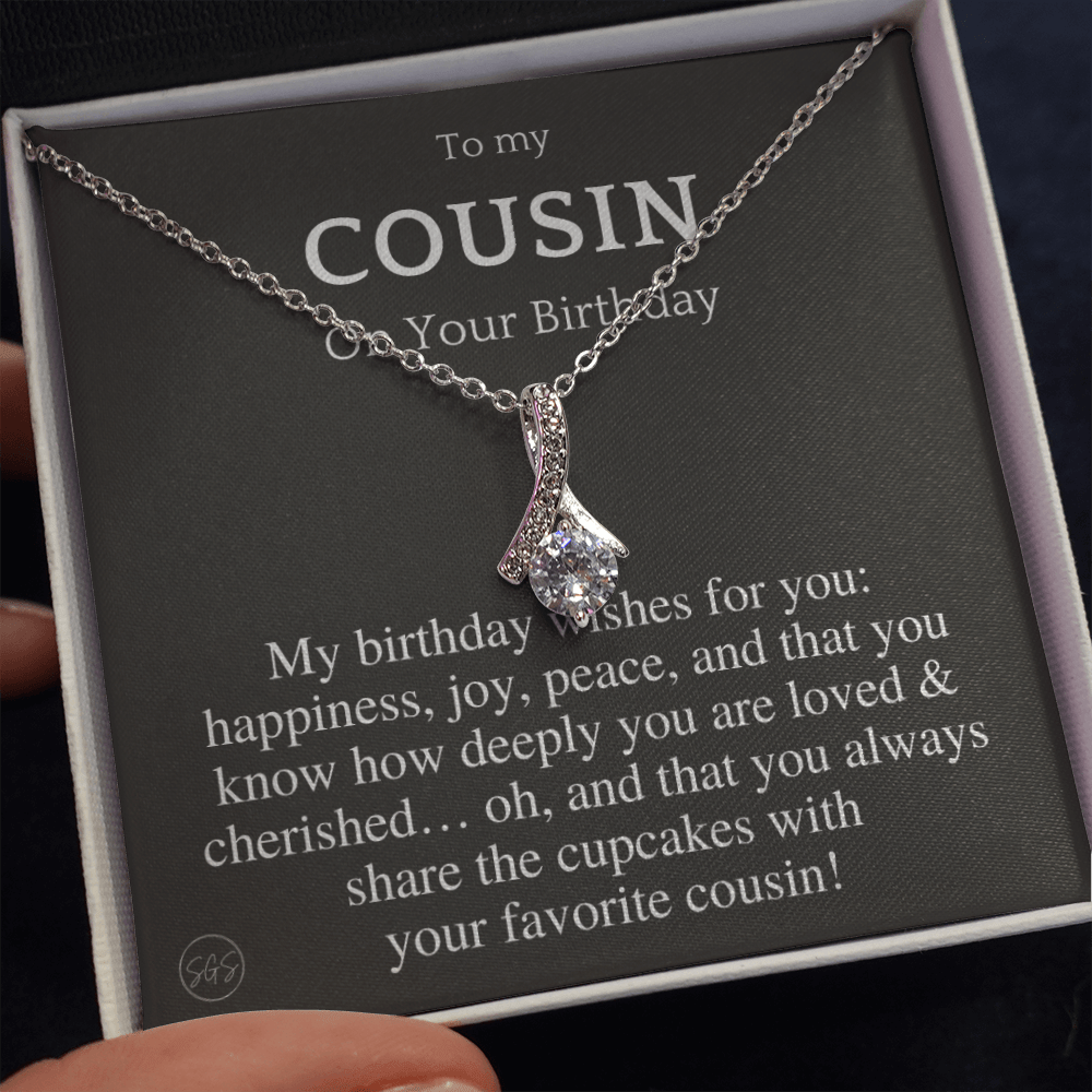 Gift for Cousin | Cousin Crew Necklace, Cousins and Best Friends, I Miss You Present, Gift for Birthday, Graduation, Thinking of You 2420B