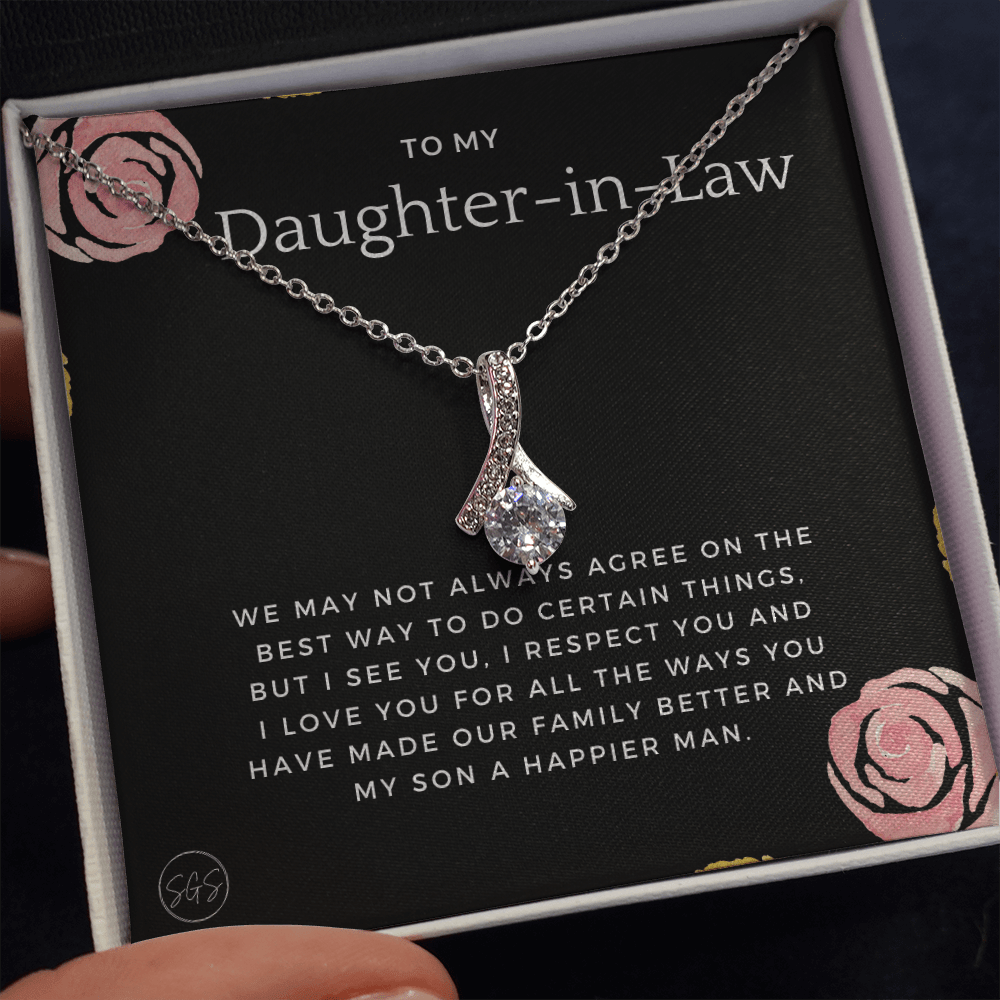 Daughter in Law Gift | Future DIL, Bonus Daughter, From Mother in Law, Father in Law, In Laws, For the Bride, Son's Wife, Fiance 1012DILebA