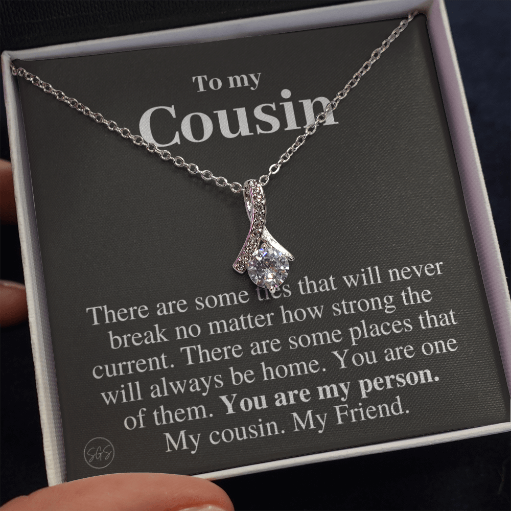 Gift for Cousin | Cousin Crew Necklace, Cousins and Best Friends, I Miss You Present, Gift for Birthday, Graduation, Thinking of You 2413B