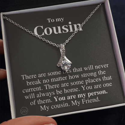 Gift for Cousin | Cousin Crew Necklace, Cousins and Best Friends, I Miss You Present, Gift for Birthday, Graduation, Thinking of You 2413B