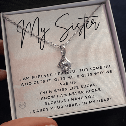 Gift for My Sister | You Are My Person, Thank You, Birthday, Sisters, Wedding, Christmas Gift to Sister From Sister, Sister-in-Law 1113bBA