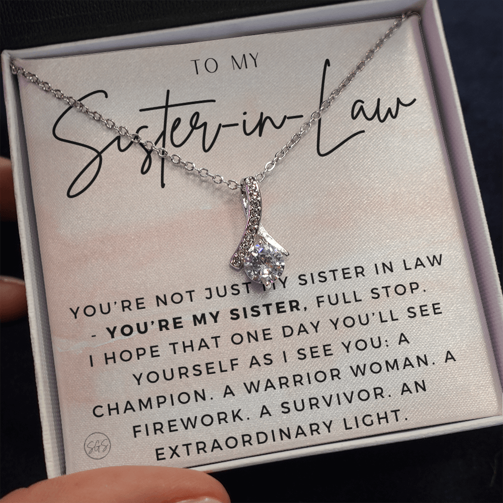 Sister-in-Law Gifts | Husband's Sister, Wife's Sister, Christmas Gift for Sister in Law, Birthday, Wedding, Future Sister Necklace 1103aBA