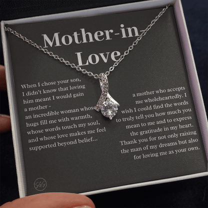Personalized Knot Necklace for Your Mother-in-law | Mother's Day Gift, From Daughter-in-Law, Mother in Love MIL4b