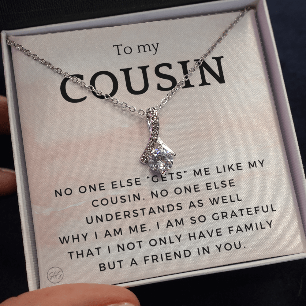 Gift for Cousin | Cousin Crew Necklace, Cousins and Best Friends, I Miss You Present, Gift for Birthday, Graduation, Thinking of You 2417B