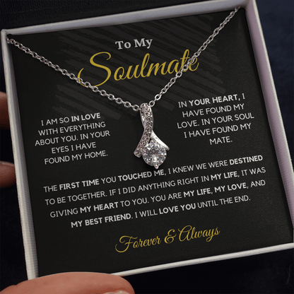 Soulmate - My Life - Alluring Beauty Necklace | Romantic Gift for Wife, Fiancé, Girlfriend - Anniversary Gift, Valentine's Day Present