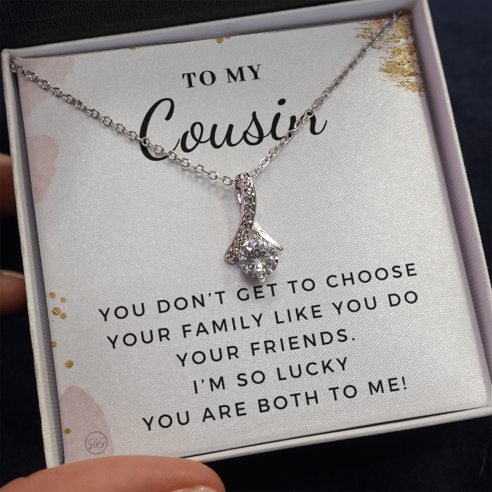 Gift for Cousin | Cousin Crew Necklace, Cousins and Best Friends, I Miss You Present, Gift for Birthday, Graduation, Thinking of You 2401aB
