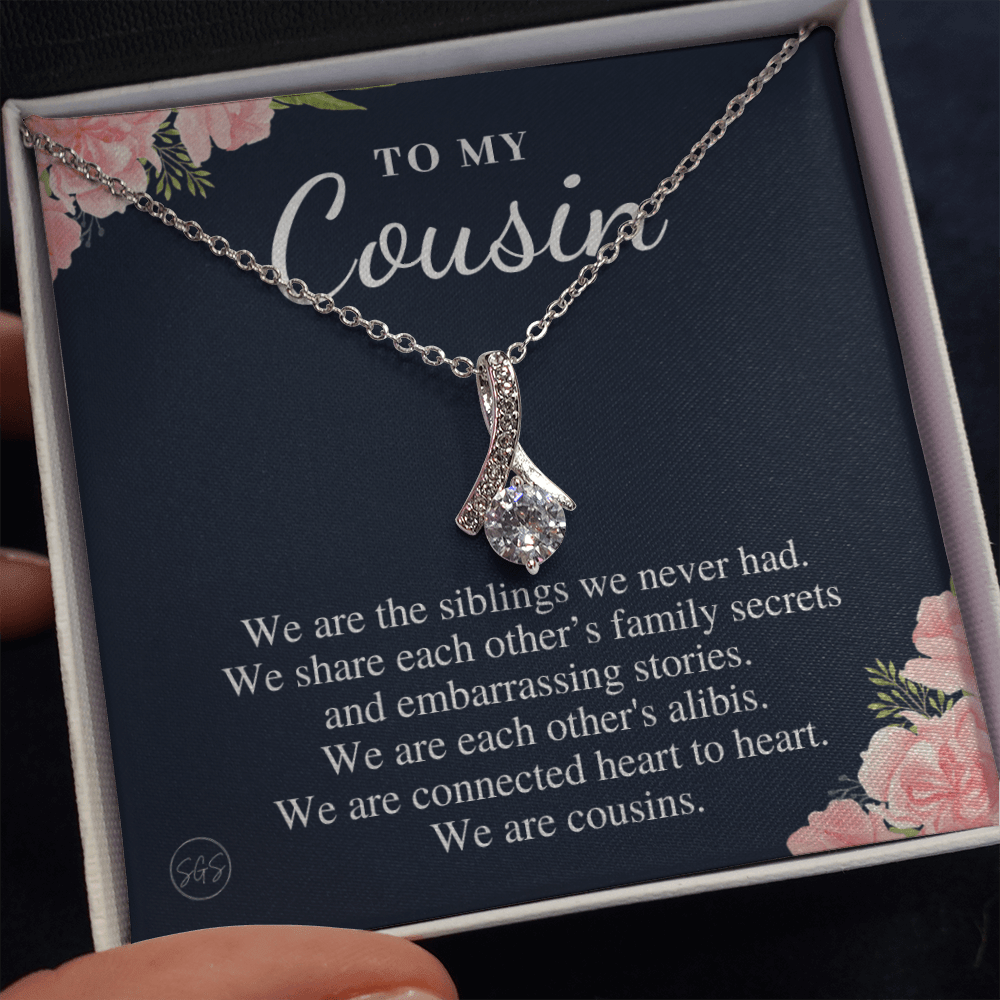Gift for Cousin | Cousin Crew Necklace, Cousins and Best Friends, I Miss You Present, Gift for Birthday, Graduation, Thinking of You 2418B