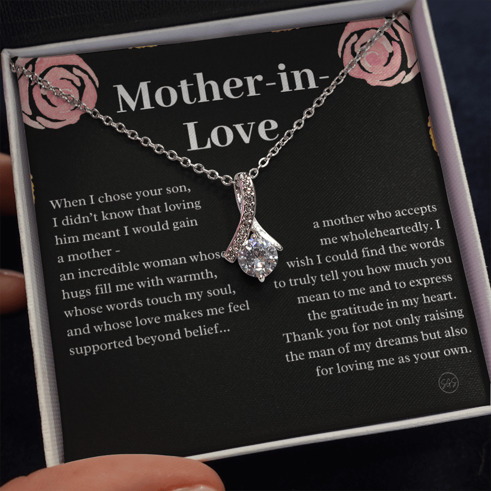 Personalized Knot Necklace for Your Mother-in-law | Mother's Day Gift, From Daughter-in-Law, Mother in Love MIL9b