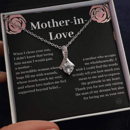 Personalized Knot Necklace for Your Mother-in-law | Mother's Day Gift, From Daughter-in-Law, Mother in Love MIL9b