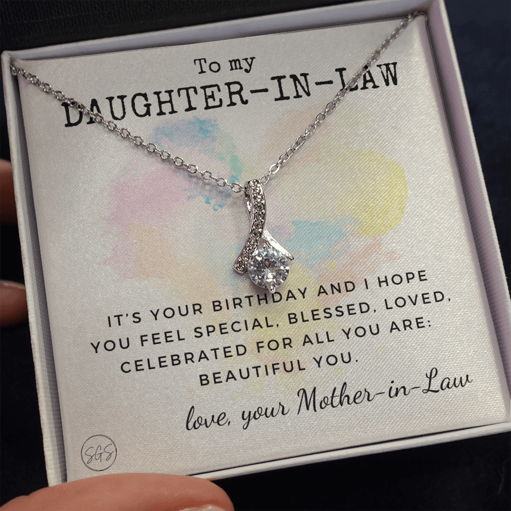 Daughter in Law Gift | Future DIL, Bonus Daughter, From Mother in Law, Father in Law, In Laws, For the Bride, Son's Wife, Fiance 1012DILhb2bA