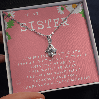 Gift for My Sister | You Are My Person, Thank You, Birthday, Sisters, Wedding, Christmas Gift to Sister From Sister, Sister-in-Law 1113aBA