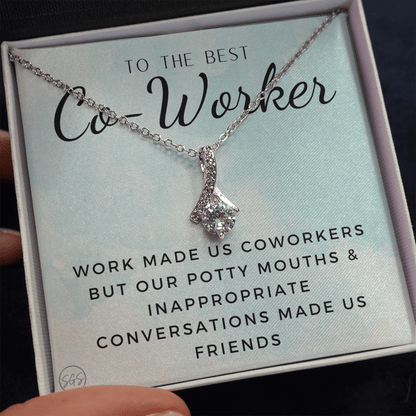 Office Mate Gift | Work Made Us Coworkers but Our Potty Mouths Made Us Friends, Office Bestie, Funny Christmas Gift, Cubicle1111cwcBA