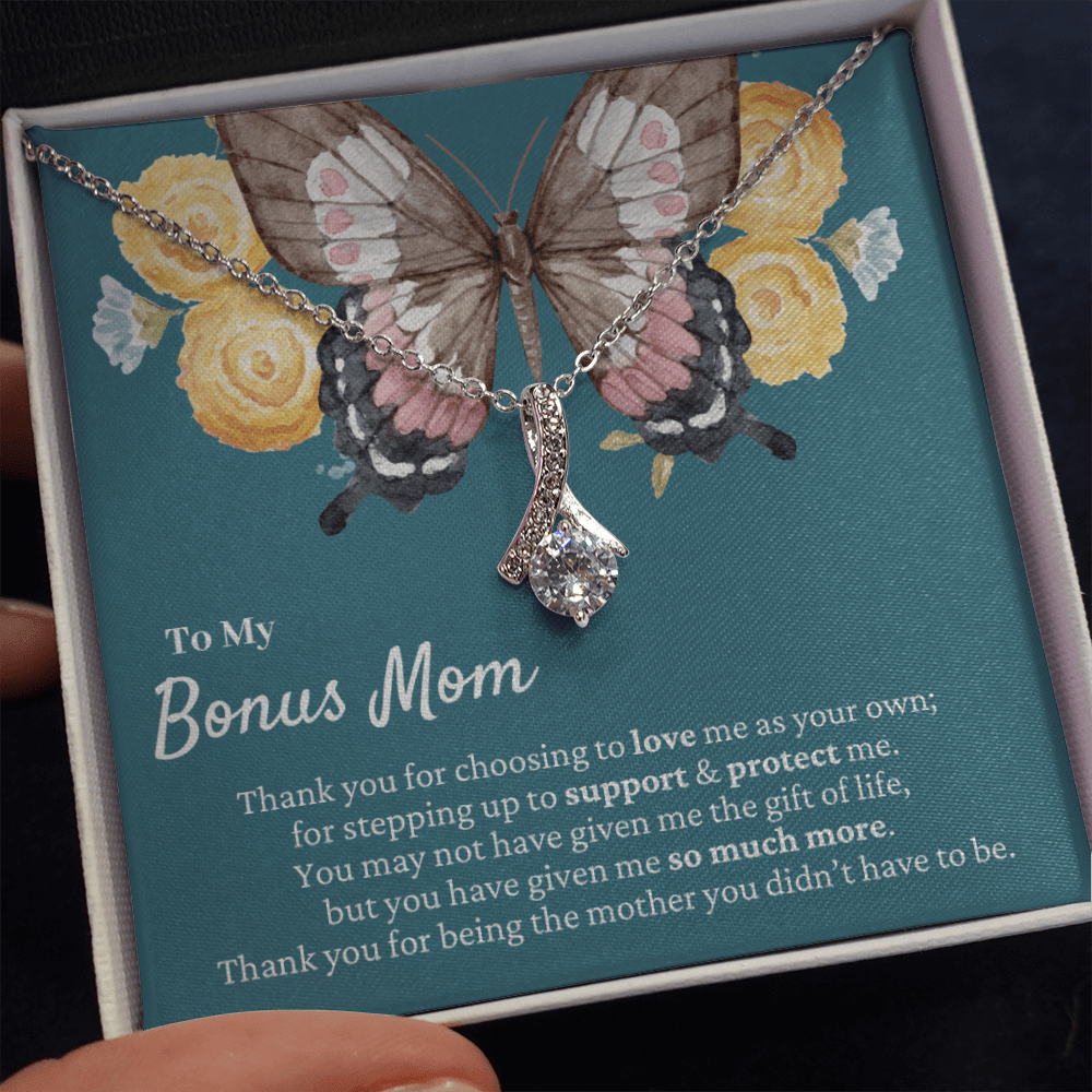 Bonus Mom Gift | Mother's Day Present, Butterfly Necklace, Stepped Up Mom, Meaningful Stepmom Gift, Unbiological Mom Gift, Birthday Idea