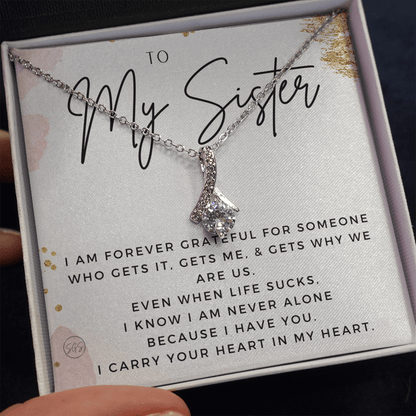 Gift for My Sister | You Are My Person, Thank You, Birthday, Sisters, Wedding, Christmas Gift to Sister From Sister, Sister-in-Law 1113dBA