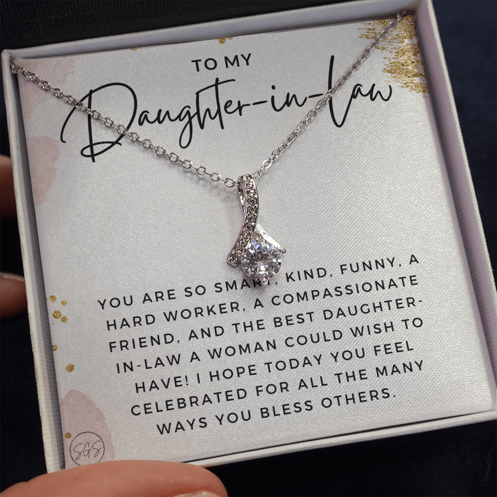 Daughter in Law Gift | Future DIL, Bonus Daughter, From Mother in Law, Father in Law, In Laws, For the Bride, Son's Wife, Fiance 1012DILbbA