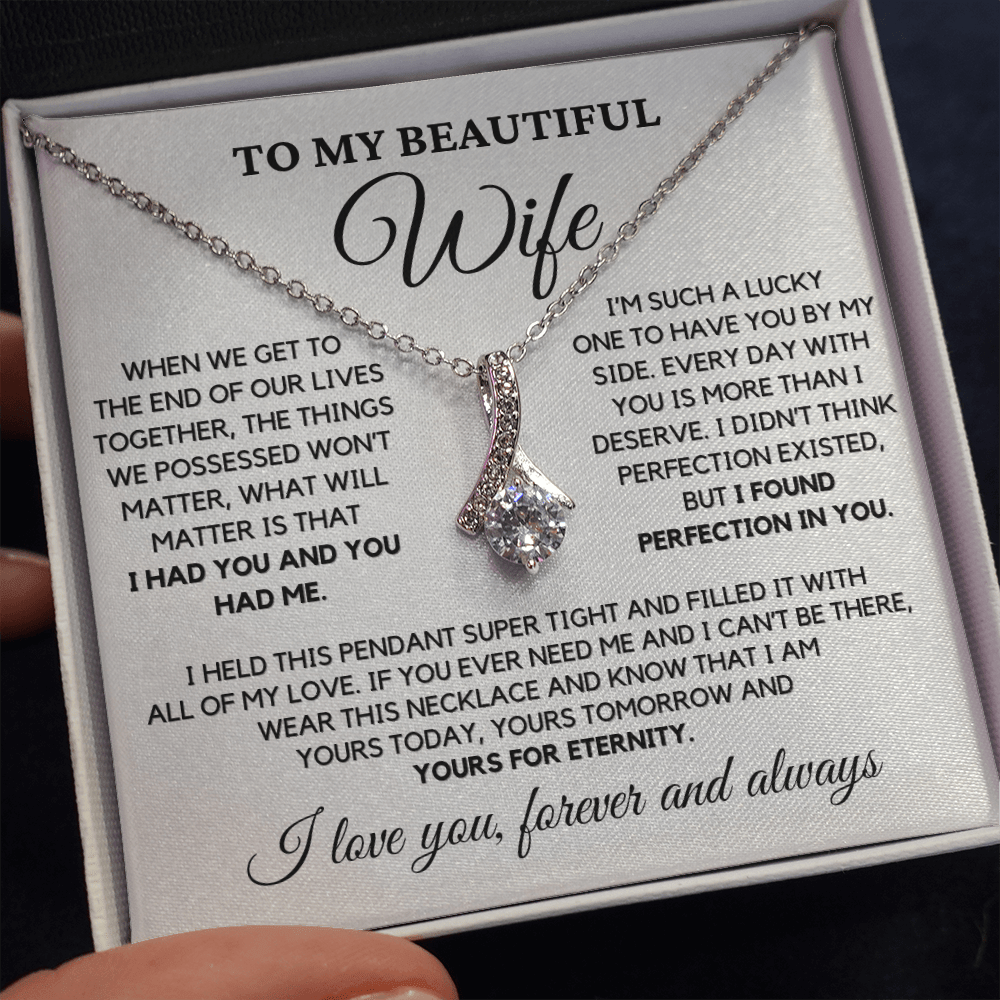 Romantic Gift for Wife - I Had You and You Had Me | Anniversary Gift from Husband, Valentine's Day Present, Alluring Beauty Necklace