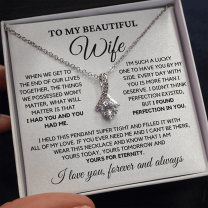 Romantic Gift for Wife - I Had You and You Had Me | Anniversary Gift from Husband, Valentine's Day Present, Alluring Beauty Necklace