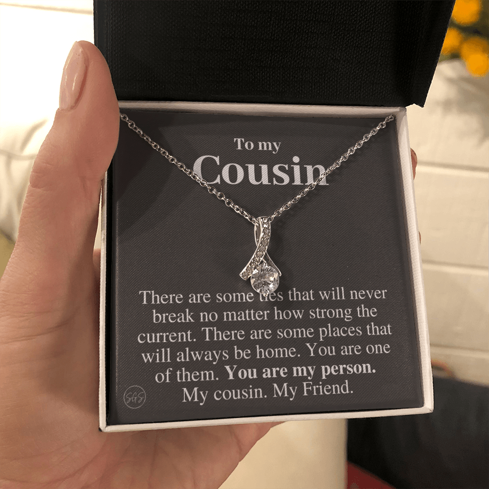 Gift for Cousin | Cousin Crew Necklace, Cousins and Best Friends, I Miss You Present, Gift for Birthday, Graduation, Thinking of You 2413B