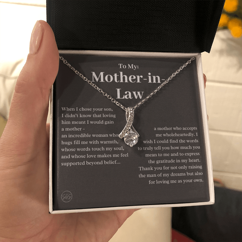 Personalized Knot Necklace for Your Mother-in-law | Mother's Day Gift, From Daughter-in-Law, Mother in Love MIL5b