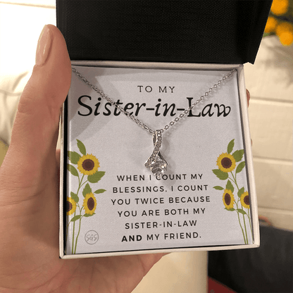Sister-in-Law Gifts | Husband's Sister, Wife's Sister, Christmas Gift for Sister in Law, Birthday, Wedding, Future Sister Necklace 1103dBA