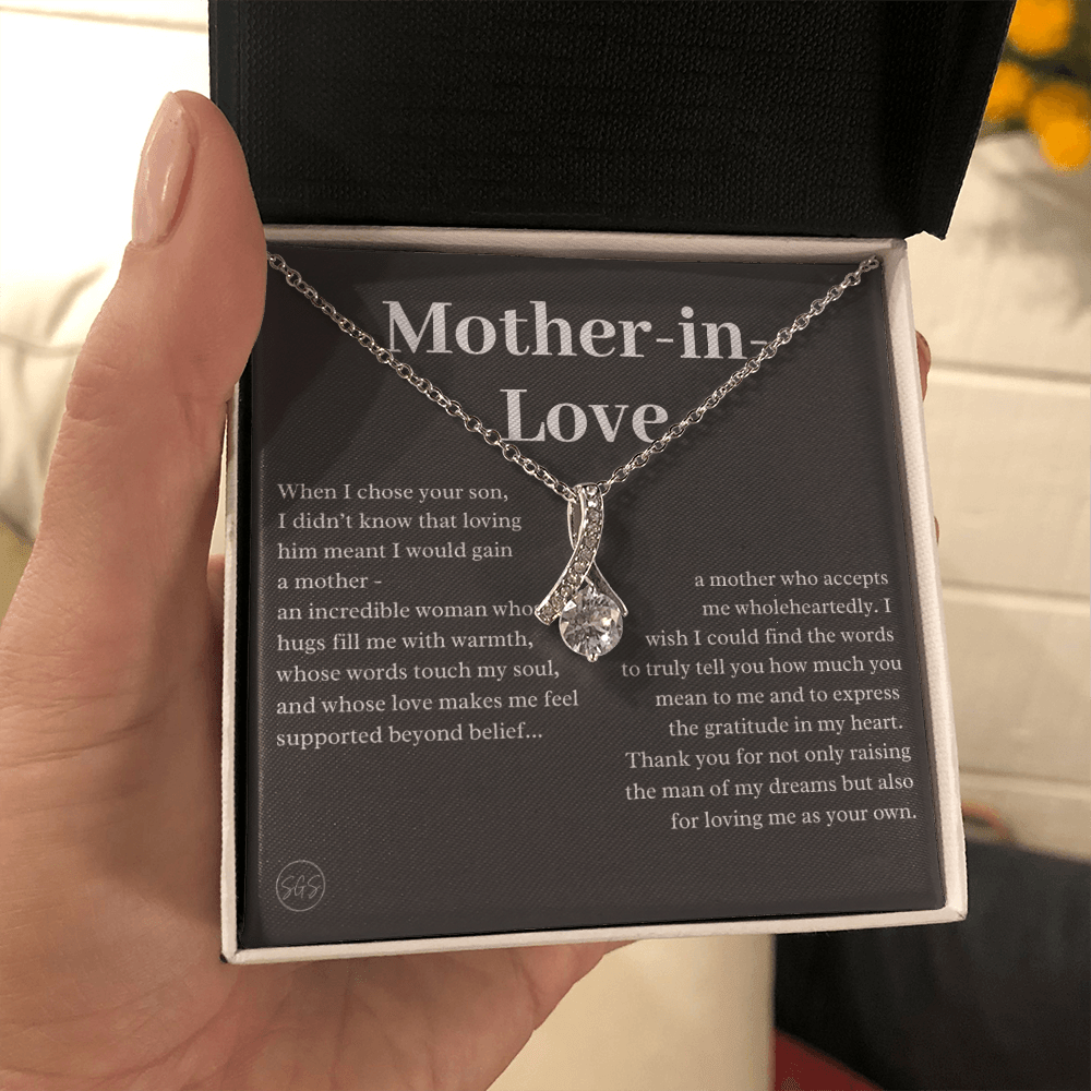 Personalized Knot Necklace for Your Mother-in-law | Mother's Day Gift, From Daughter-in-Law, Mother in Love MIL4b