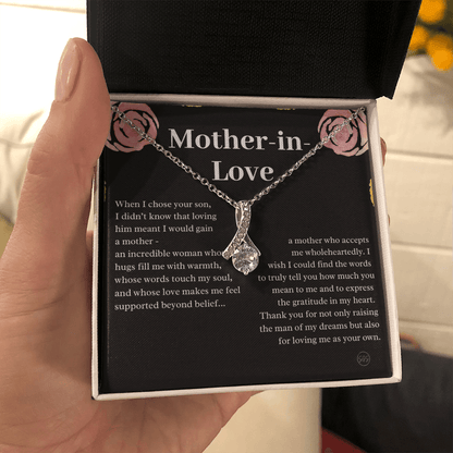 Personalized Knot Necklace for Your Mother-in-law | Mother's Day Gift, From Daughter-in-Law, Mother in Love MIL9b
