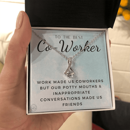 Office Mate Gift | Work Made Us Coworkers but Our Potty Mouths Made Us Friends, Office Bestie, Funny Christmas Gift, Cubicle1111cwcBA
