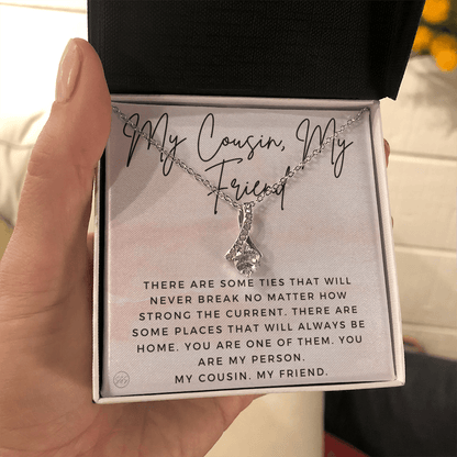 Gift for Cousin | Cousin Crew Necklace, Cousins and Best Friends, I Miss You Present, Gift for Birthday, Graduation, Thinking of You 2413aB